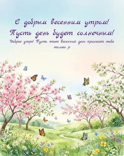 С добрым весенним утром! Пусть день будет солнечным! — morning spring 11
